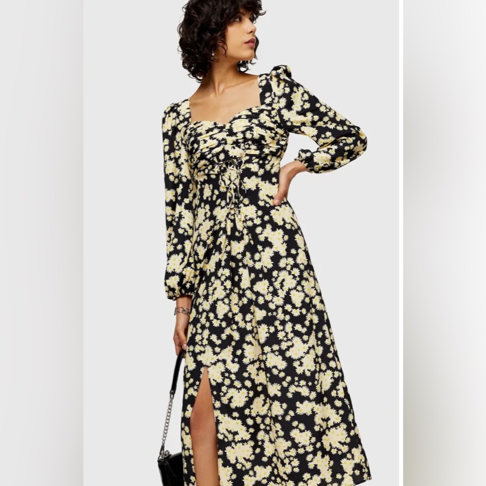 Topshop Daisy Pattern Dress